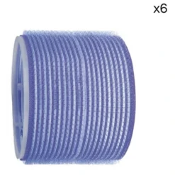 6 Rouleaux Velcro Bleus Shophair 80mm