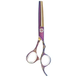 Sibel Ciseaux Sculpteurs 5.5" Offset Pink Sparkle Cisoria