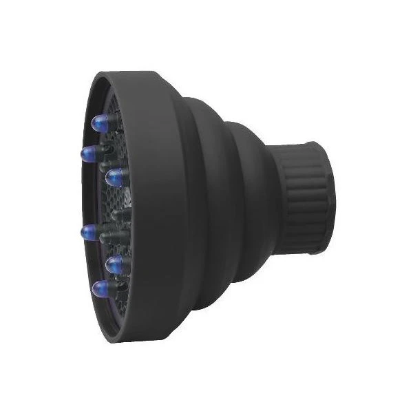 Diffuseur Sèche-cheveux Rétractable Universel Noir Sibel 2 Diffuseur Sèche-cheveux Rétractable Universel Noir Sibel – Image 2