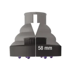 Diffuseur Sèche-cheveux Rétractable Universel Noir Sibel 6 Diffuseur Sèche-cheveux Rétractable Universel Noir Sibel -Pro Salon Soldes diffuseur seche cheveux retractable universel noir sibel 2