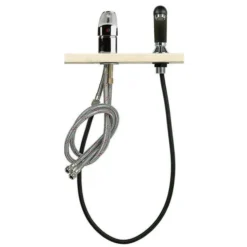 Sibel Mitigeur Chromé Complet + Douchette Noire