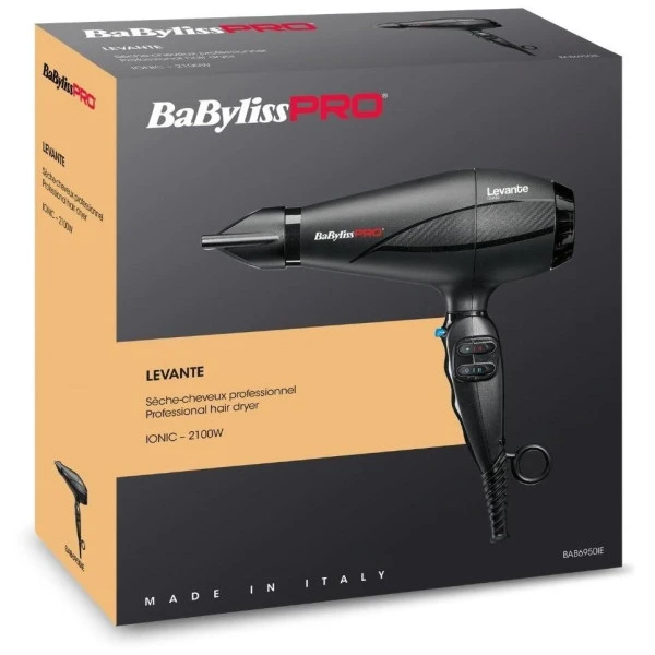 Sèche-cheveux BaByliss Pro Levante Ionic 2100W Noir 2 Sèche-cheveux BaByliss Pro Levante Ionic 2100W Noir – Image 2