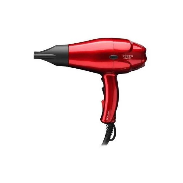 Sèche-Cheveux Dréox Compact Rouge Professionnel 2000W 1 Sèche-Cheveux Dréox Compact Rouge Professionnel 2000W
