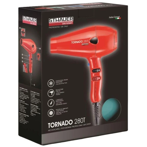 Sèche-cheveux Professionnel Gris Tornado STHAUER 2000 Watts 2 Sèche-cheveux Professionnel Gris Tornado STHAUER 2000 Watts – Image 2