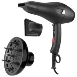 Devant -Pro Salon Soldes seche cheveux sirius brushless ionic noir 2200w promex 1